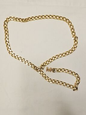 Michael Kors Gold Chain Logo Waist Belt